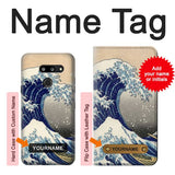 LG G8 ThinQ Hard Case Katsushika Hokusai The Great Wave off Kanagawa with custom name