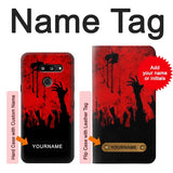 LG G8 ThinQ Hard Case Zombie Hands with custom name