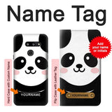 LG G8 ThinQ Hard Case Cute Panda Cartoon with custom name