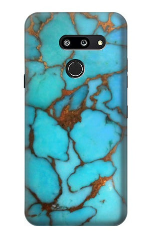 LG G8 ThinQ Hard Case Aqua Turquoise Rock