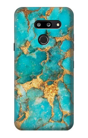 LG G8 ThinQ Hard Case Aqua Turquoise Stone