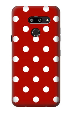 LG G8 ThinQ Hard Case Red Polka Dots
