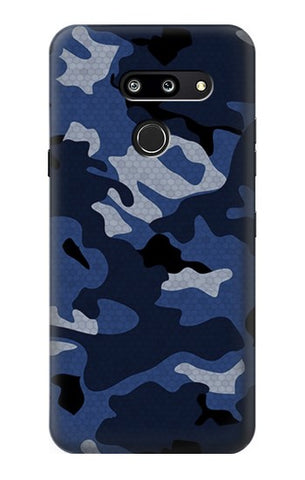 LG G8 ThinQ Hard Case Navy Blue Camouflage