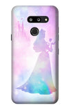 LG G8 ThinQ Hard Case Princess Pastel Silhouette