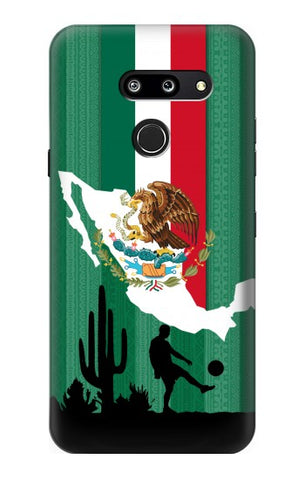 LG G8 ThinQ Hard Case Mexico Football Flag