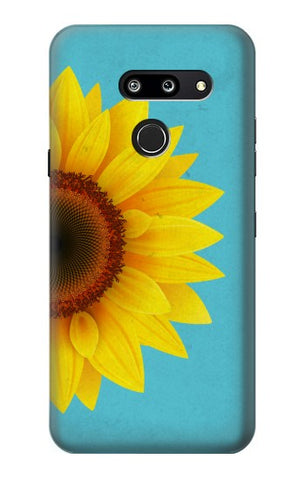 LG G8 ThinQ Hard Case Vintage Sunflower Blue