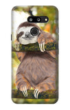 LG G8 ThinQ Hard Case Cute Baby Sloth Paint