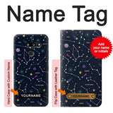 LG G8 ThinQ Hard Case Star Map Zodiac Constellations with custom name