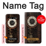 LG G8 ThinQ Hard Case Steampunk Clock Gears with custom name