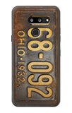 LG G8 ThinQ Hard Case Vintage Car License Plate
