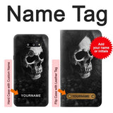LG G8 ThinQ Hard Case Death Skull with custom name