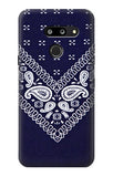 LG G8 ThinQ Hard Case Navy Blue Bandana Pattern