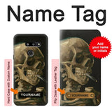 LG G8 ThinQ Hard Case Vincent Van Gogh Head Skeleton Cigarette with custom name