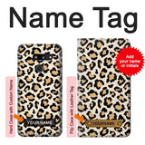 LG G8 ThinQ Hard Case Fashionable Leopard Seamless Pattern with custom name