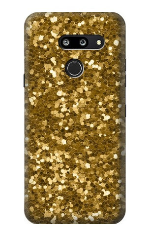 LG G8 ThinQ Hard Case Gold Glitter Graphic Print