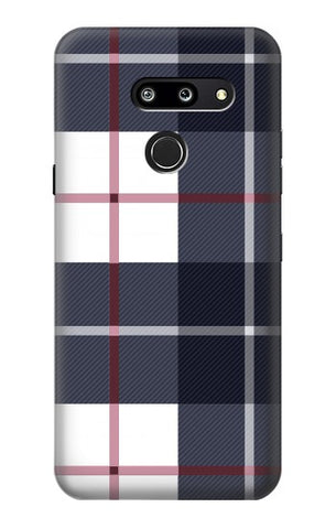 LG G8 ThinQ Hard Case Plaid Fabric Pattern