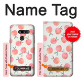 LG G8 ThinQ Hard Case Peach with custom name