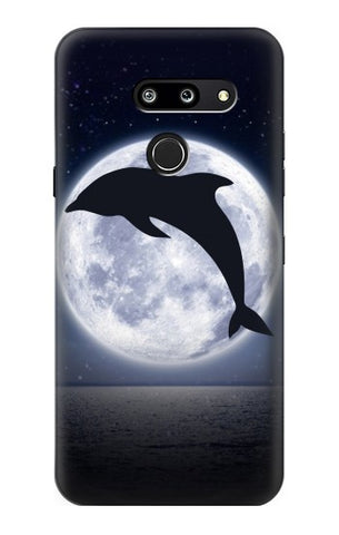 LG G8 ThinQ Hard Case Dolphin Moon Night