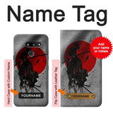 LG G8 ThinQ Hard Case Japan Flag Samurai with custom name