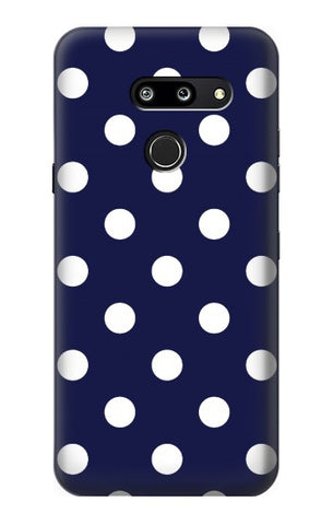 LG G8 ThinQ Hard Case Blue Polka Dot