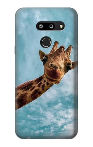 LG G8 ThinQ Hard Case Cute Smile Giraffe