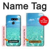 LG G8 ThinQ Hard Case Summer Ocean Beach with custom name