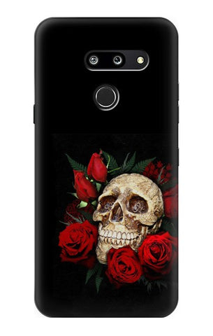 LG G8 ThinQ Hard Case Dark Gothic Goth Skull Roses