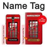 LG Stylo 5 Hard Case Classic British Red Telephone Box with custom name