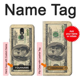 LG Stylo 5 Hard Case Money Dollars with custom name