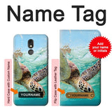 LG Stylo 5 Hard Case Ocean Sea Turtle with custom name