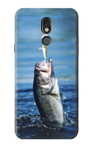 LG Stylo 5 Hard Case Bass Fishing