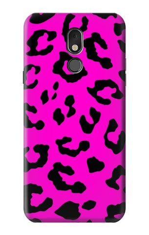 LG Stylo 5 Hard Case Pink Leopard Pattern
