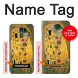 LG Stylo 5 Hard Case Gustav Klimt The Kiss with custom name
