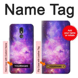 LG Stylo 5 Hard Case Milky Way Galaxy with custom name