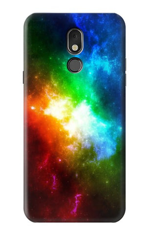 LG Stylo 5 Hard Case Colorful Rainbow Space Galaxy