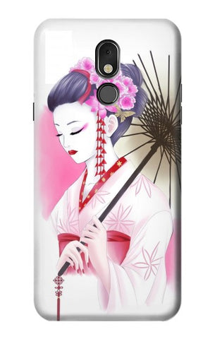 LG Stylo 5 Hard Case Devushka Geisha Kimono