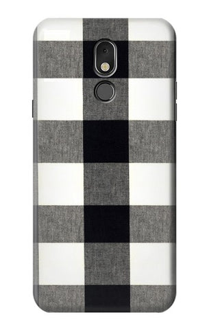 LG Stylo 5 Hard Case Black and White Buffalo Check Pattern
