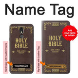 LG Stylo 5 Hard Case Holy Bible Cover King James Version with custom name