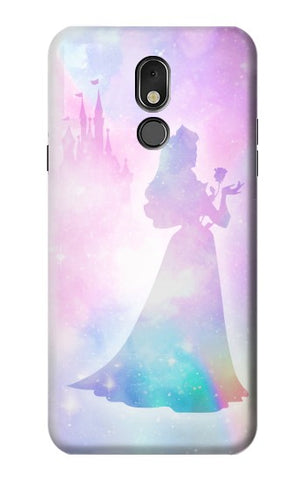 LG Stylo 5 Hard Case Princess Pastel Silhouette
