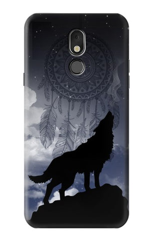 LG Stylo 5 Hard Case Dream Catcher Wolf Howling