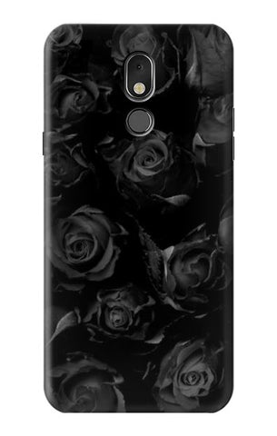 LG Stylo 5 Hard Case Black Roses