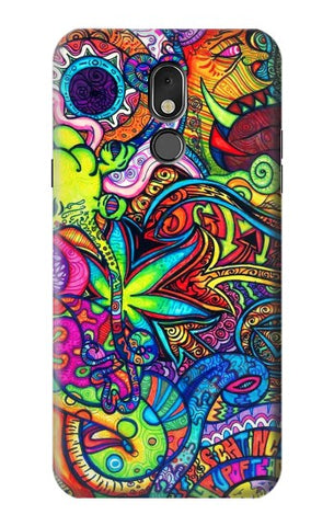 LG Stylo 5 Hard Case Colorful Art Pattern