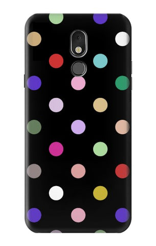 LG Stylo 5 Hard Case Colorful Polka Dot