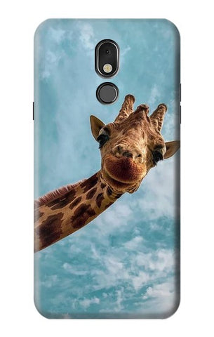 LG Stylo 5 Hard Case Cute Smile Giraffe
