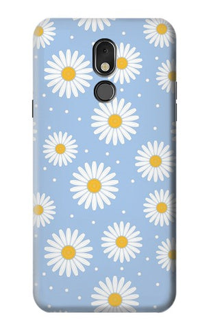 LG Stylo 5 Hard Case Daisy Flowers Pattern
