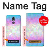 LG Stylo 5 Hard Case Trans Flag Polygon with custom name