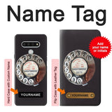 LG Stylo 6 Hard Case Retro Rotary Phone Dial On with custom name