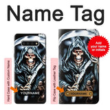 LG Stylo 6 Hard Case Grim Reaper with custom name