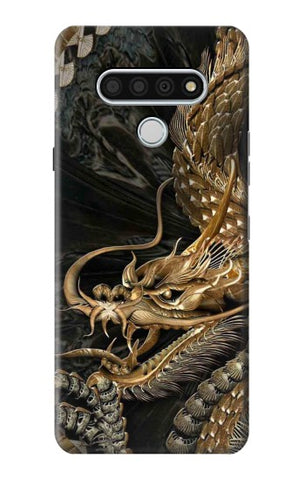 LG Stylo 6 Hard Case Gold Dragon