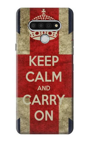 LG Stylo 6 Hard Case Keep Calm and Carry On